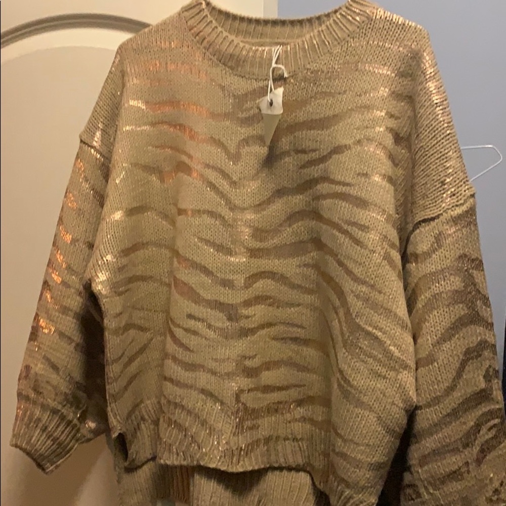 Tiger print sweater